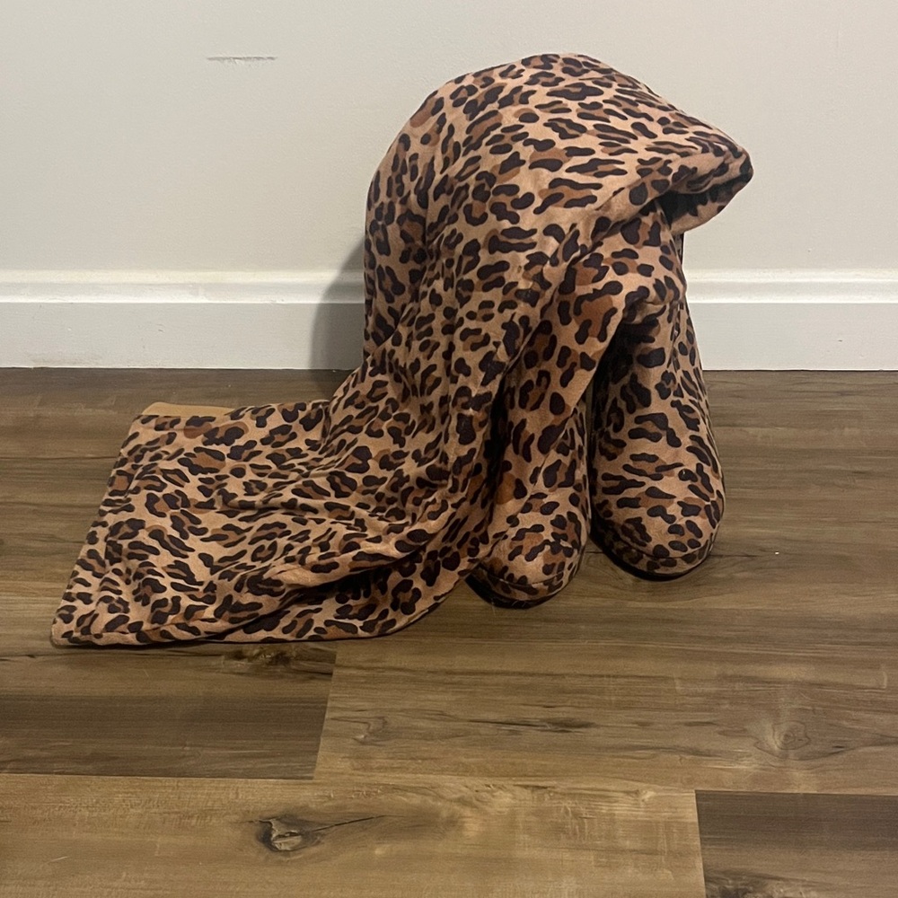 Charlotte Russe Leopard Print Over the Knee Boots